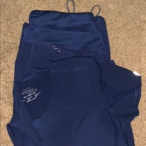 Cherokee infinity navy blue scrubs xxs/sm